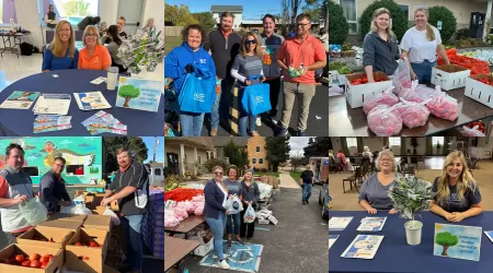 Community Foundation of Northeast Michigan Youth Advisory Council Members pose with a $505.00 check and posters advertising YAC Day